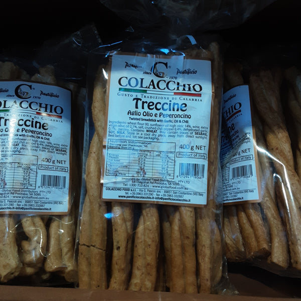 Colacchio Treccine with Garlic, Oil & Chili