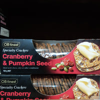 OB Finest Cranberry Pumpkin Seed Crackers 150g