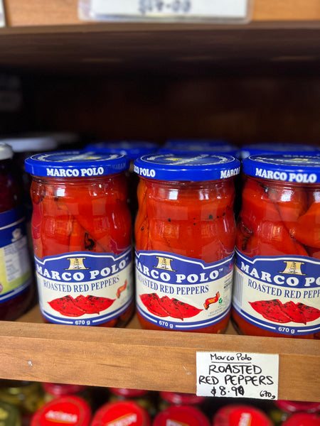 Marco Polo Roasted Red Peppers 670g