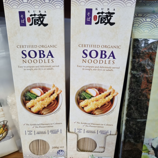 Japanese style organic soba noodles 200g