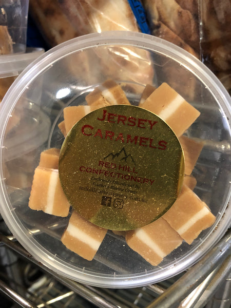 Red Hill Confectionery Jersey Caramels 200g tub
