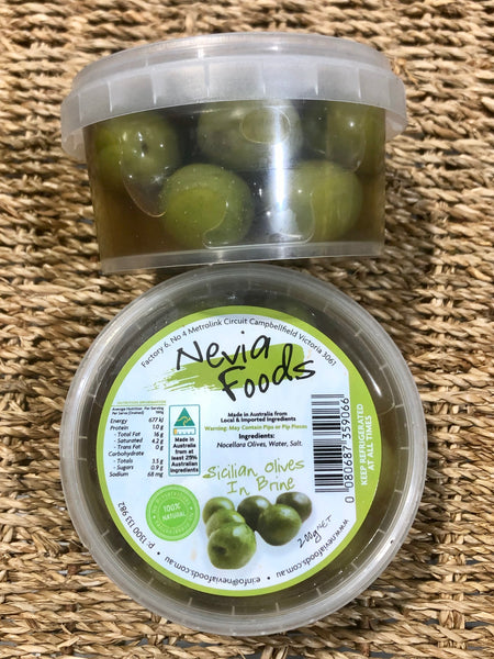 Nevia Foods Sicilian Olives in Brine 200g