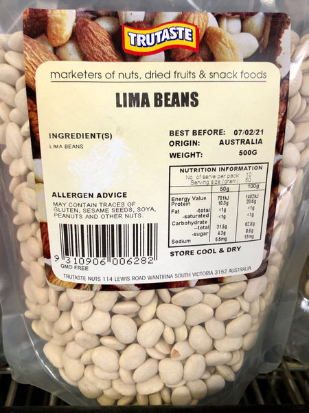 Trutaste Lima Beans 500g