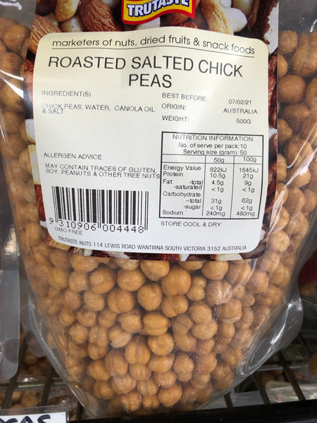 Trutaste Salt & Garlic Chick Peas 500g